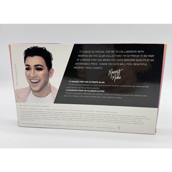 Morphe X Manny Mua Glam Palette Eyeshadow Highlighter Palette New - Picture 4 of 4